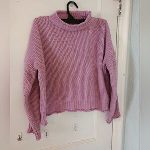 High Neck, Crop Top Sweater